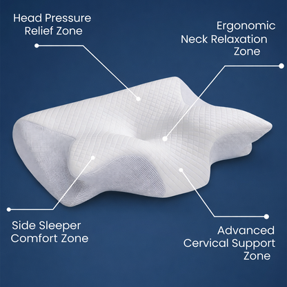 Ergonomic Memory Foam Neck Pillow